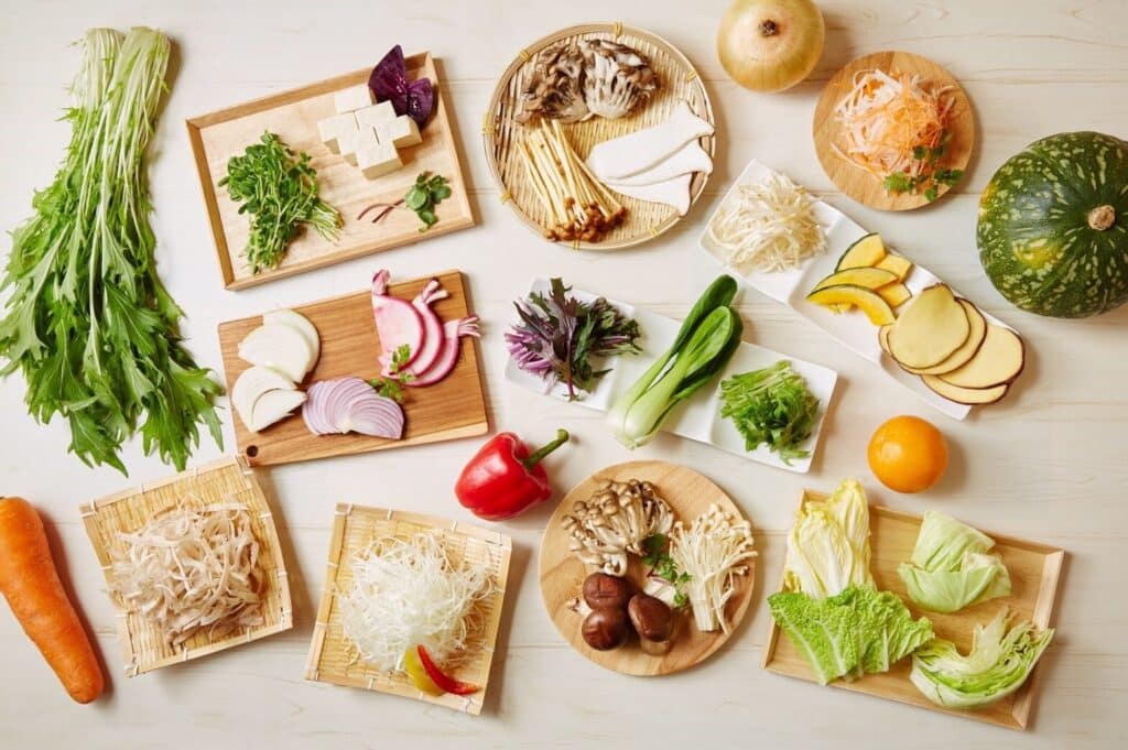 「3月はヘルシーに楽しむ!姫路フェスタでしゃぶしゃぶ食べ放題」 野菜イメージ